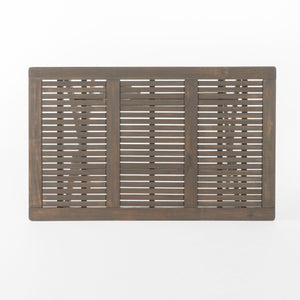 Blissique - Outdoor Foldable Wood Dining Table With Slat Design