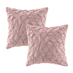 8 Piece Cotton Printed Comforter Set Blush King