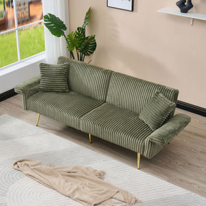 Luxury Foldable Double Sofa Bed With Folding Armrests
