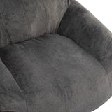 Sezze Indoor Bean Bag Chair with Gray Faux Fur