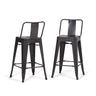 Rayne - Curved Back Metal Stool (Set of 2)