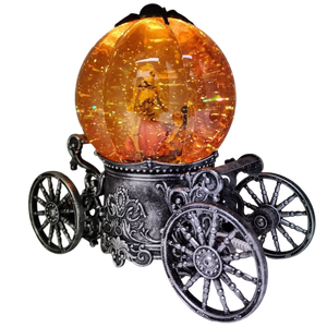 Enchanted Pumpkin Carriage Lighted Waterglobe