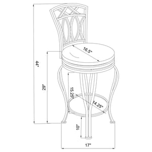 Swivel Stool With Upholstered Seat