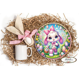 Easter Bunny and Eggs 2D Sign