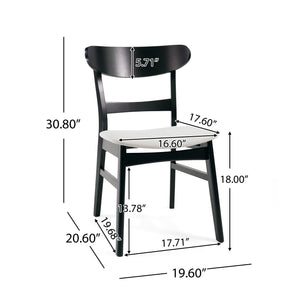 5 Piece Dining Set With Table And 4 Upholstered Chairs