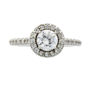 Cubic Zirconium Ring Sterling Silver