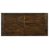Guster Rustic Golden Brown Rectangular Dining Table