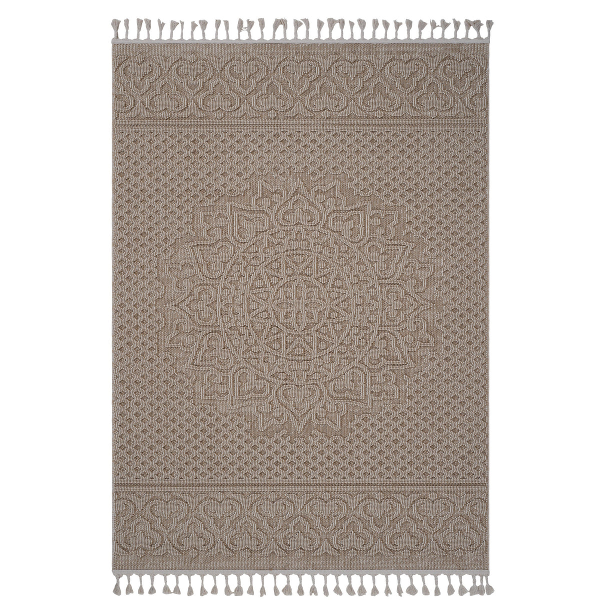 Naar guros collection medallion indoor/outdoor area rug