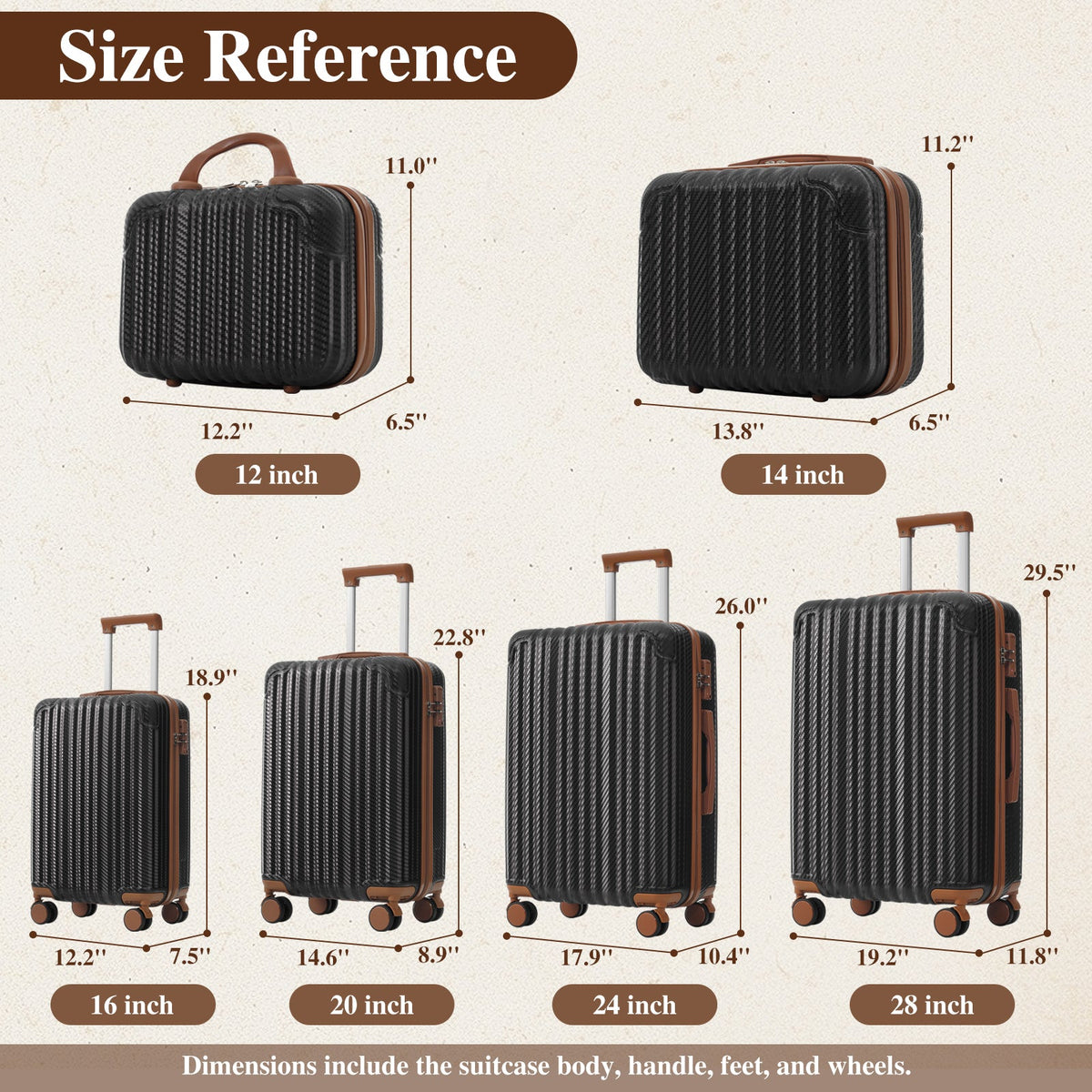 2-Piece Hardshell Luggage Set