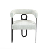 House hold contemporary designed upholstered accent/dining chair/barrel side chairs set of 2