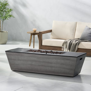 56" Rectangle MGO Fire Pit - 50,000 BTU
