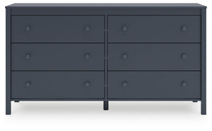 Simmenfort - Six Drawer Dresser - Navy Blue