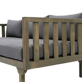 Claremont 3-seater day bed, dark grey