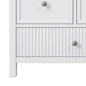 Bathroom Vanity With Separate Sink, Soft Close Doors And 4 Drawers