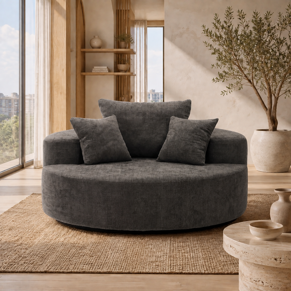55-Inch Extra-Large Cloud-Shaped Sofa Chair