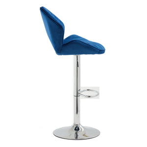 Bar Stools Set of 2 - Adjustable Barstools with Back and Footrest