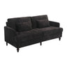 Mid Century Modern Fabric Loveseat Sofa, 2 Seat Upholstered Couch