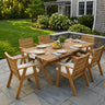 7 Pieces Acacia Wood Outdoor Dining Set