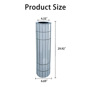 29.92" Tall Floor Vase Mirrored