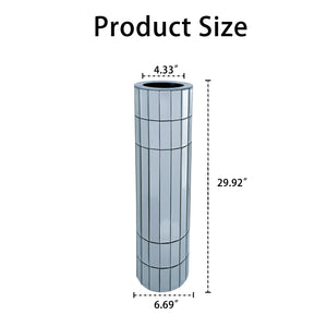 29.92" Tall Floor Vase Mirrored