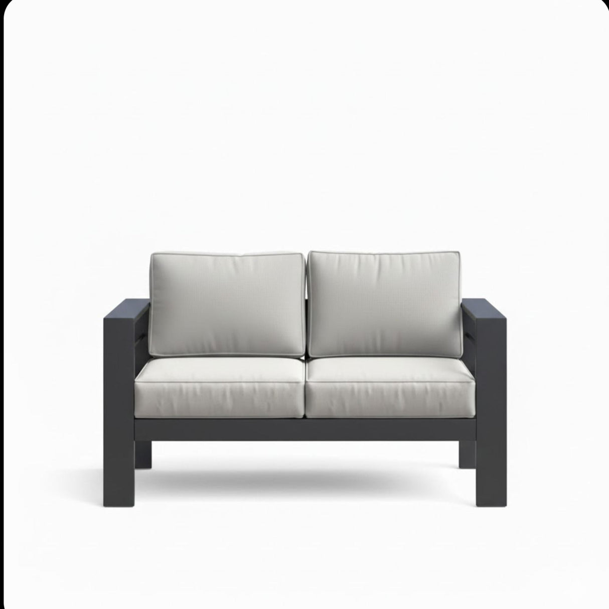 All-Weather Patio Loveseat With Thick Cushions