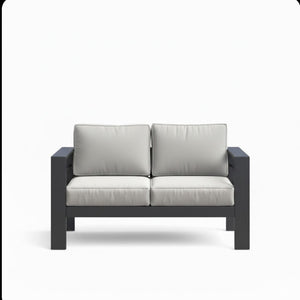 All-Weather Patio Loveseat With Thick Cushions