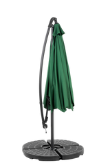 Best Choice Products 10ft Offset Hanging Market Patio Umbrella - Dark Green