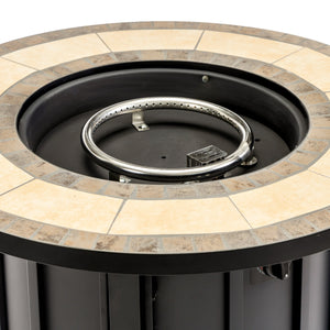 30" Propane Gas Fire Pit Table with Mosaic Ceramic Tabletop
