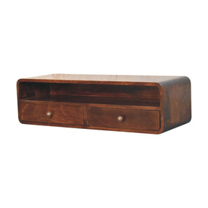 Solid Wood Floating California Console Table