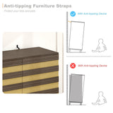 55-Inch Hand-Carved Buffet Sideboard Cabinet