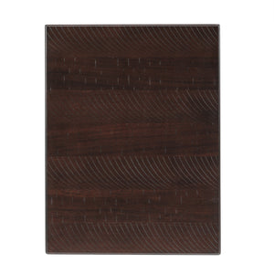 Solid Wood End Table with Drawer in Espresso Finish