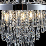 20' Chrome Crystal Chandelier with Adjustable Height