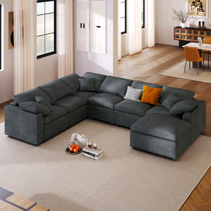 U_Style 120.8" Extra Large Modular Sectional Sofa
