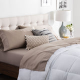 Brookside Tencel Sheet Set, Split King, Sandstone