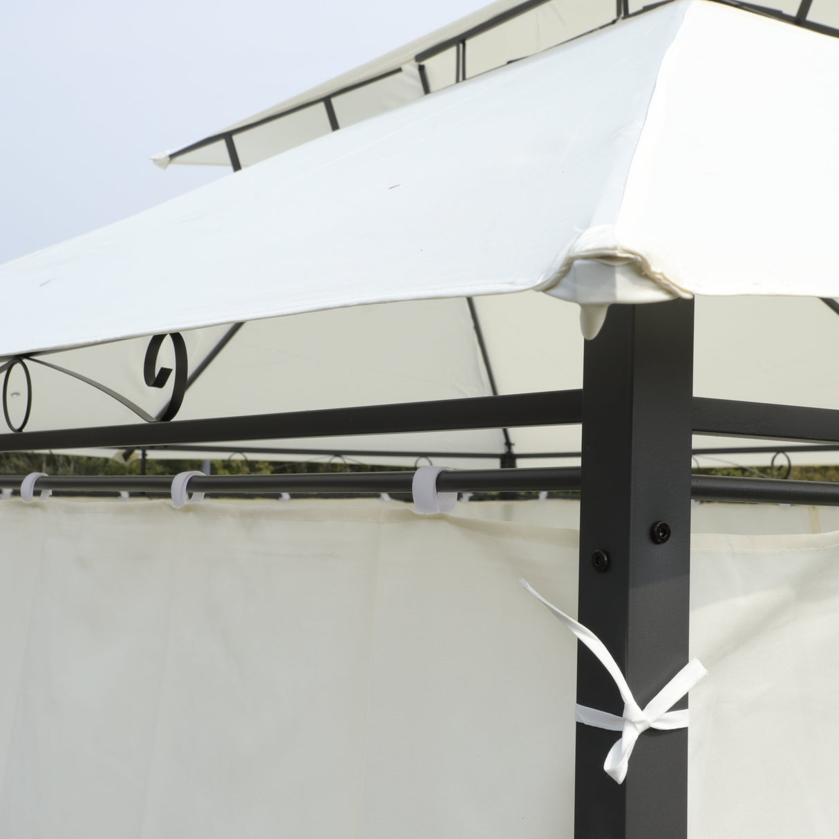 13x10 Outdoor Patio Gazebo Tent with Ventilated Double Roof and Sidewalls