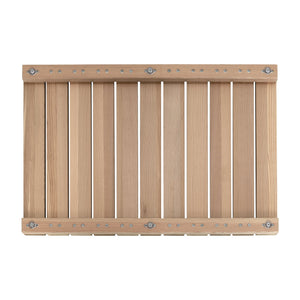 Cedar Wood Shower Mat - Non-Slip Slatted Bath Mat