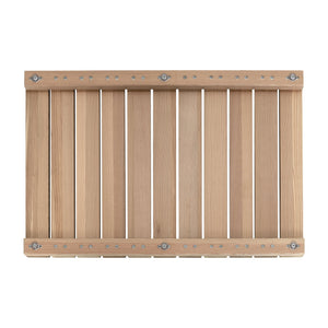 Cedar Wood Shower Mat - Non-Slip Slatted Bath Mat