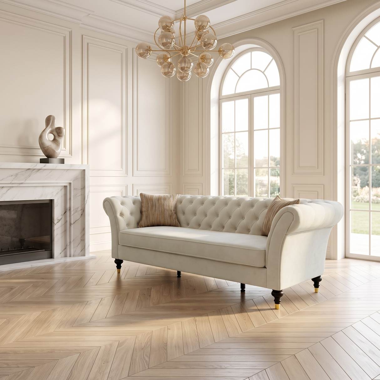 88.5" Chesterfield Sofa
