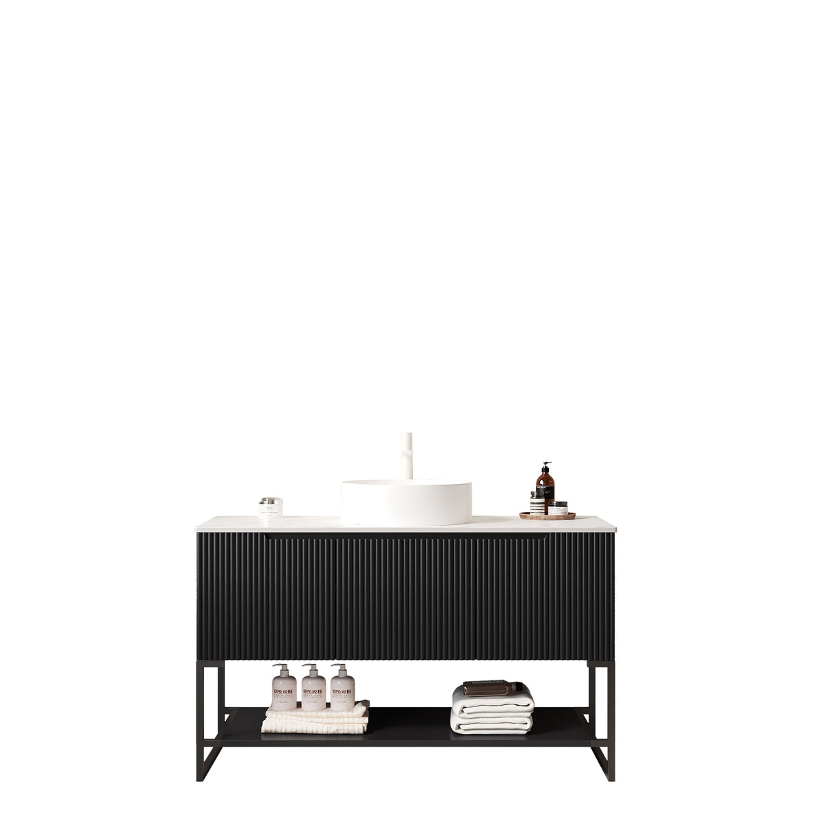 Tulio 48" Bathroom Vanity with Sink and Storage Cabinet