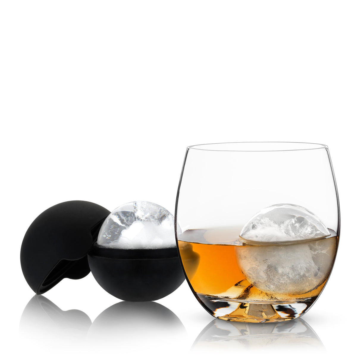 4-piece glacier rocks® with 2 ice ball molds and 2 glass set