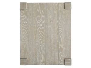 Burgess - Rectangular End Table - Calico Gray