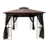 Gazebo tent with double roof & mosquito net