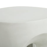 Outdoor MGO Round Top Side Table in Antique White