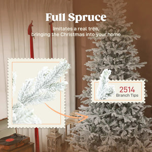 9 Ft Artificial Christmas Tree With Realistic Branches
