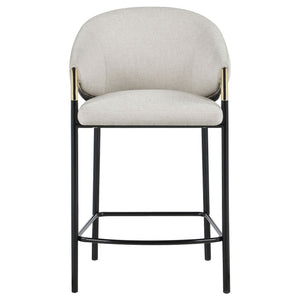 Chadwick Fabric Upholstered Counter Chair Beige (Set of 2)