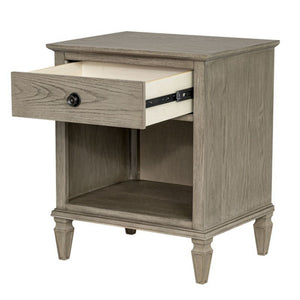 Victoria Nightstand with Open Storage - French Design - Multiple Colors