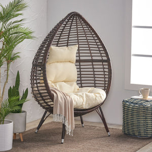 Cutter Teardrop Patio Chair With Water Resistant Cushion