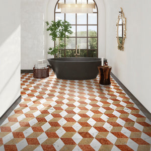Hexagon Water Tiles For Floor And Wall (Set of 12)