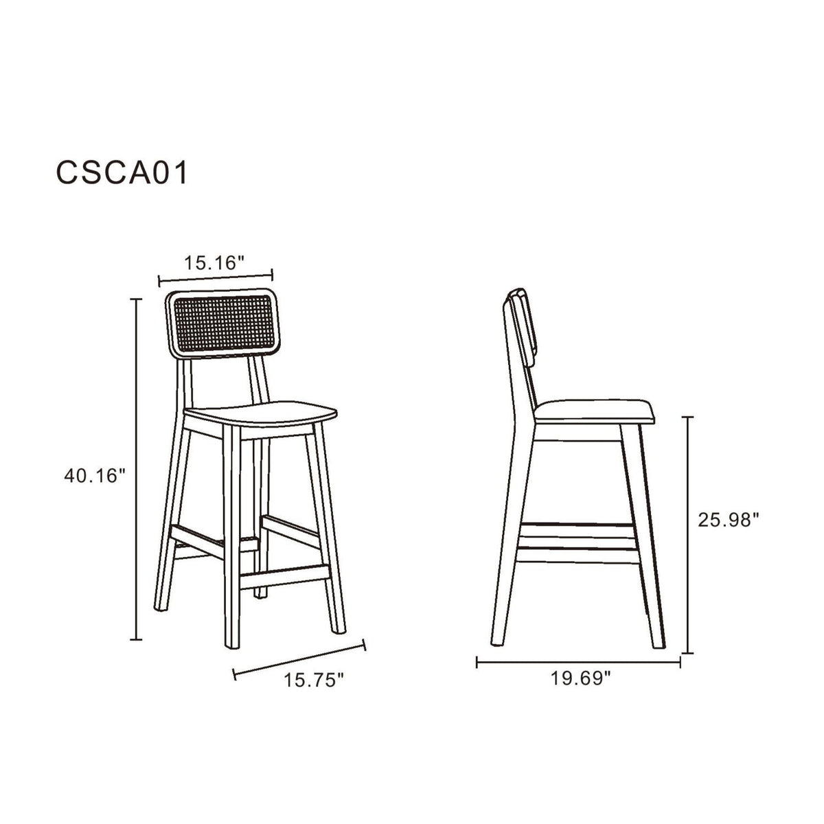 Versailles - Counter Stool