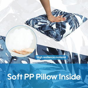 Outdoor Throw Pillows 2 Pack, 18x18 Inch, Waterproof & Fade Resistant